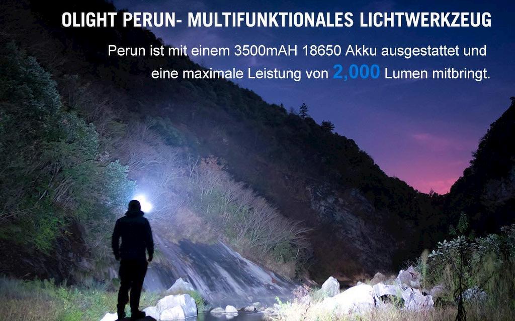 OLIGHT | Perun Stirnlampe 2000 Lumen Bild 1 von 7