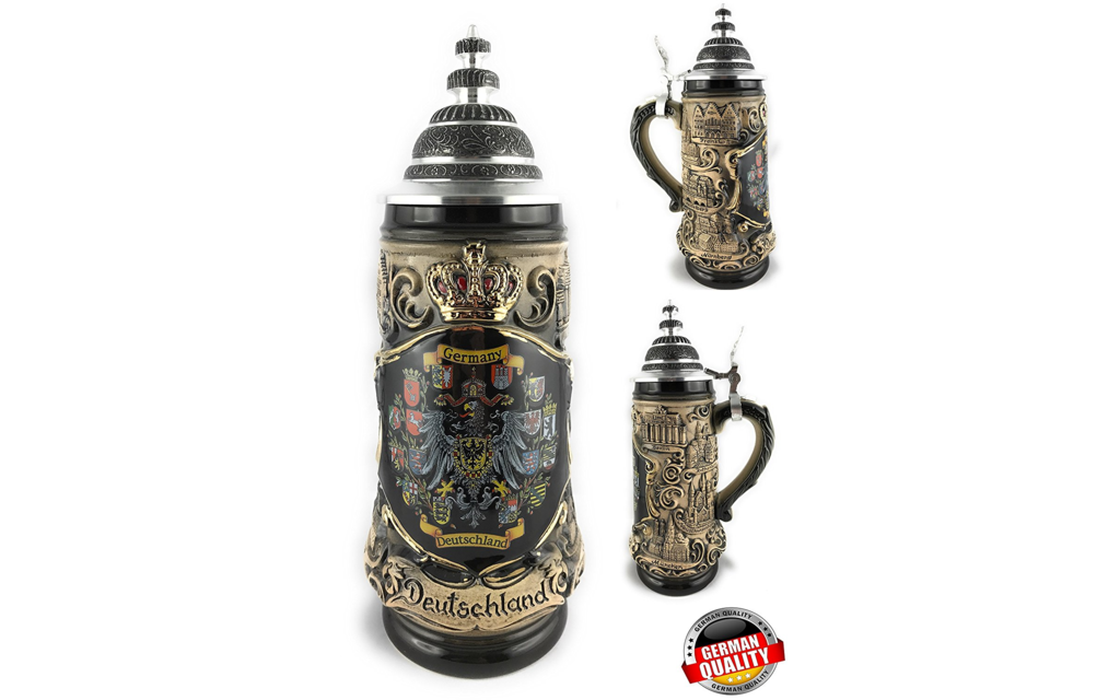 Bierkrug  0,4l  Zinndeckel 