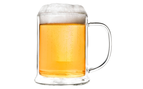 Creano Bierkrug Doppelwand  Thermoglas