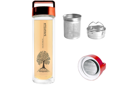  amapodo Teeflasche Thermoglas