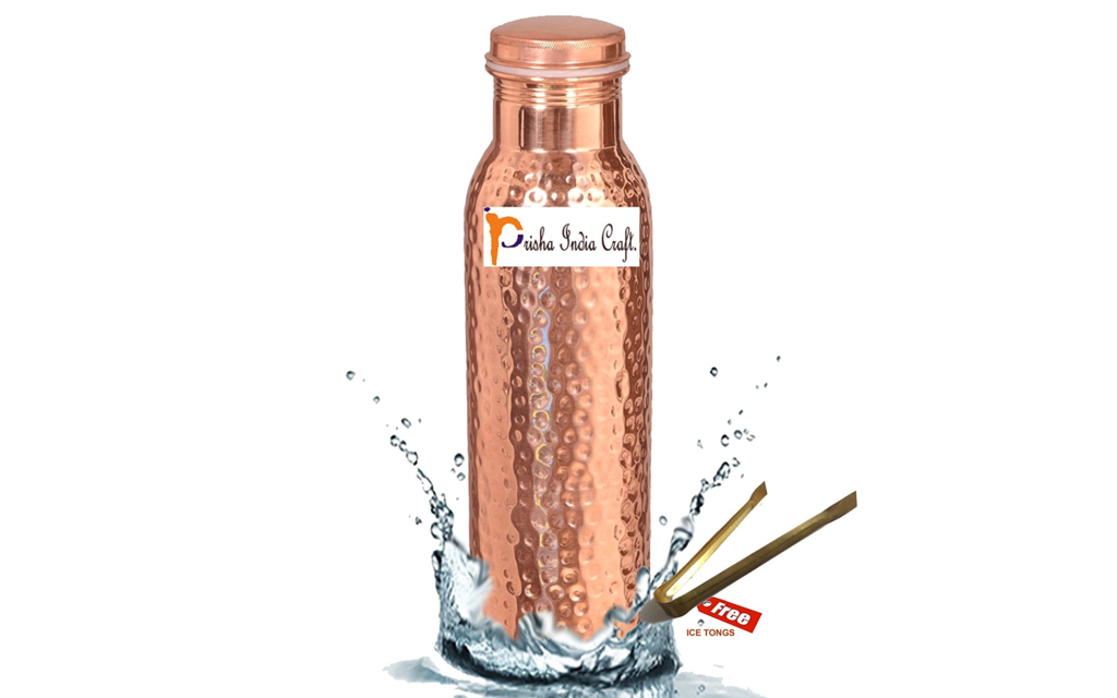 Prisha 100 %  Kupfer Wasserflasche