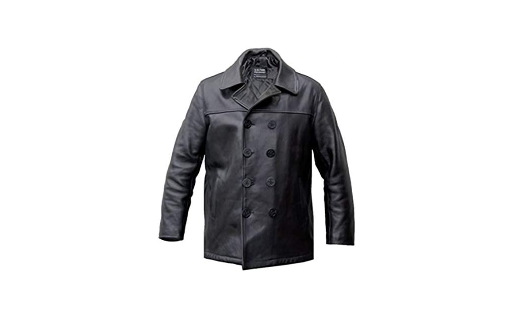 Noble House Leder Pea Coat