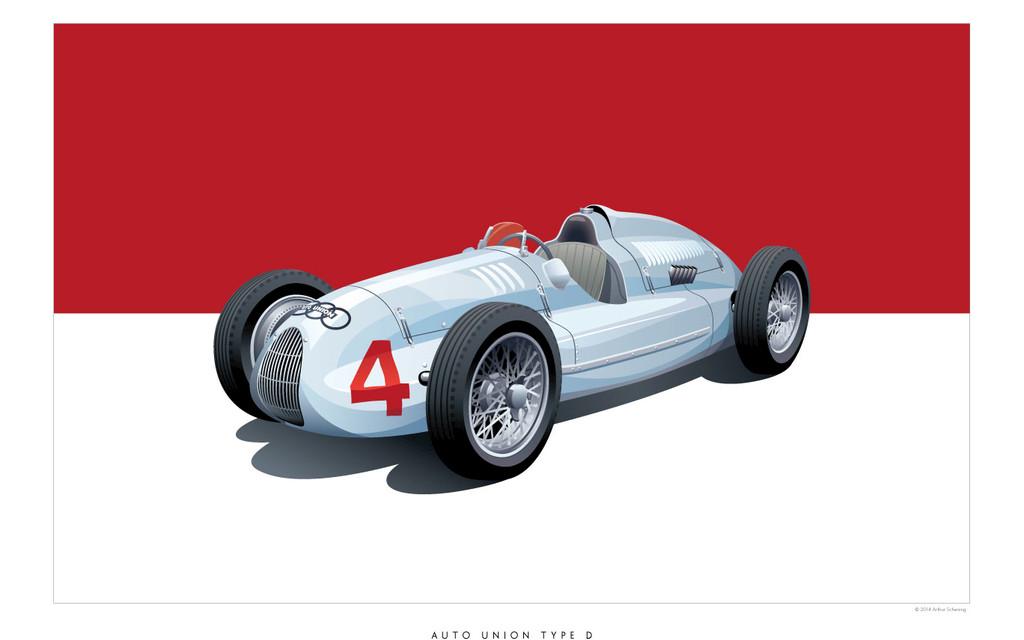 SCHENING | ILLUSTRATIONS - Historische Rennfahrzeuge  Image 3 from 6