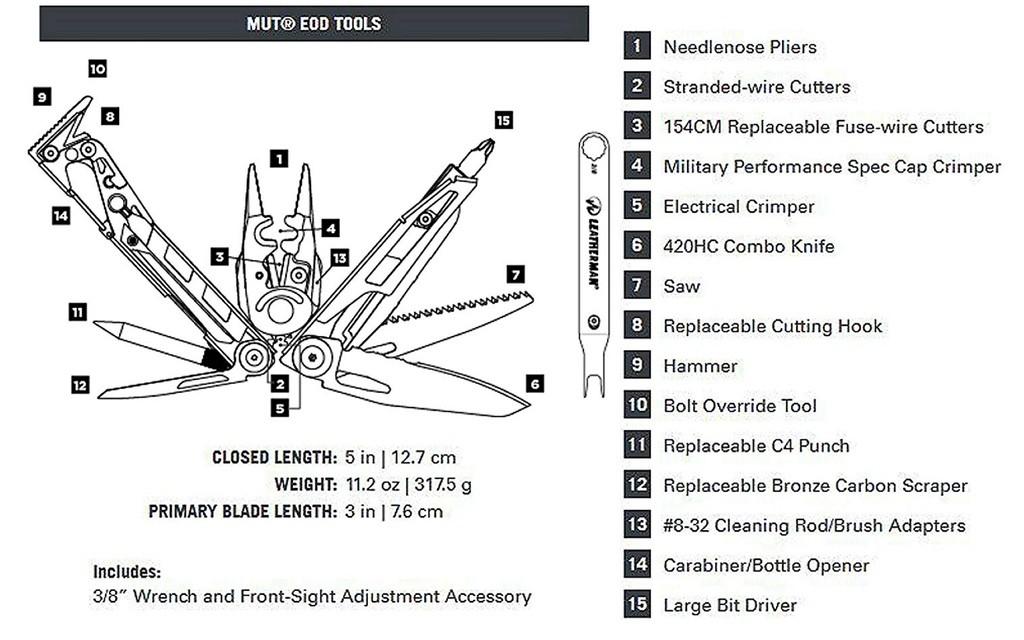 LEATHERMAN Multi-Tool | MUT EOD  Bild 6 von 6