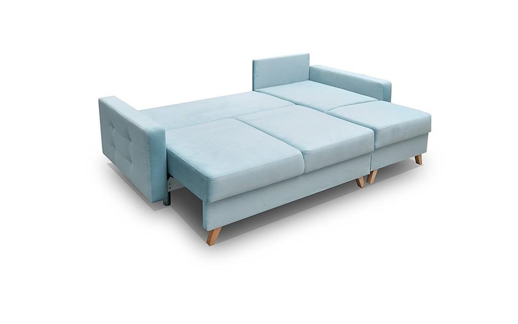 mb-moebel Eckcouch Couch mit Schlaffunktion und Bettkasten  Bild 1 von 4