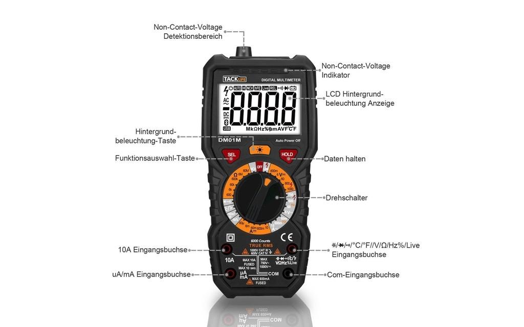 TACKLIFE Digital Multimeter Image 1 from 7