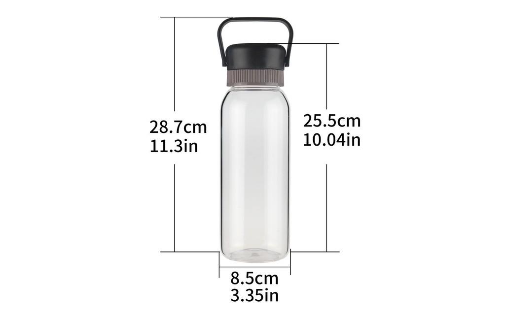 Ferexer 1 Liter Borosilikat Glas Trinkflasche  Bild 5 von 5
