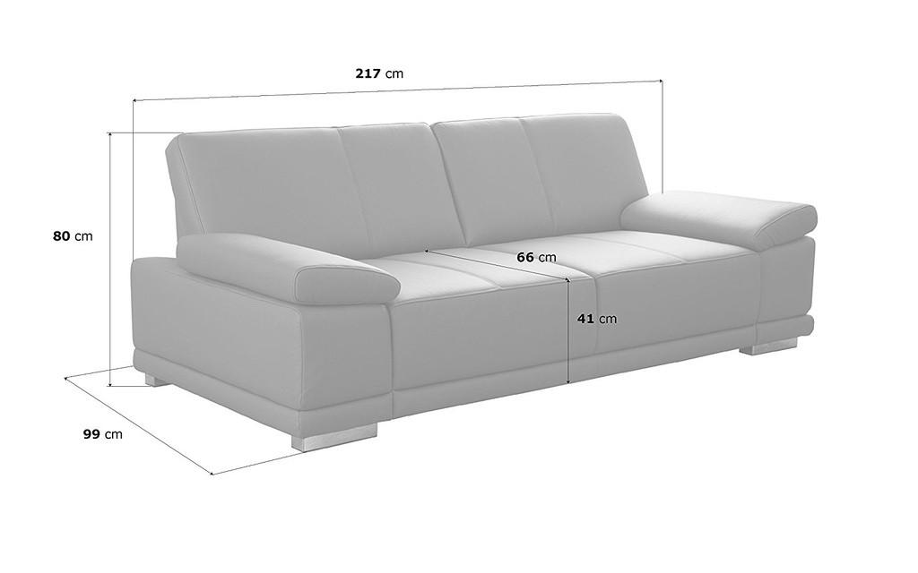 CAVADORE 3-Sitzer Sofa Corianne Bild 5 von 5