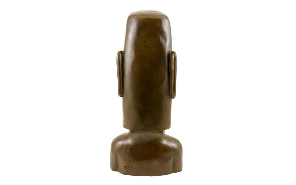 Kunst & Ambiente Moai Osterinsel Bronze Skulptur  Bild 4 von 6