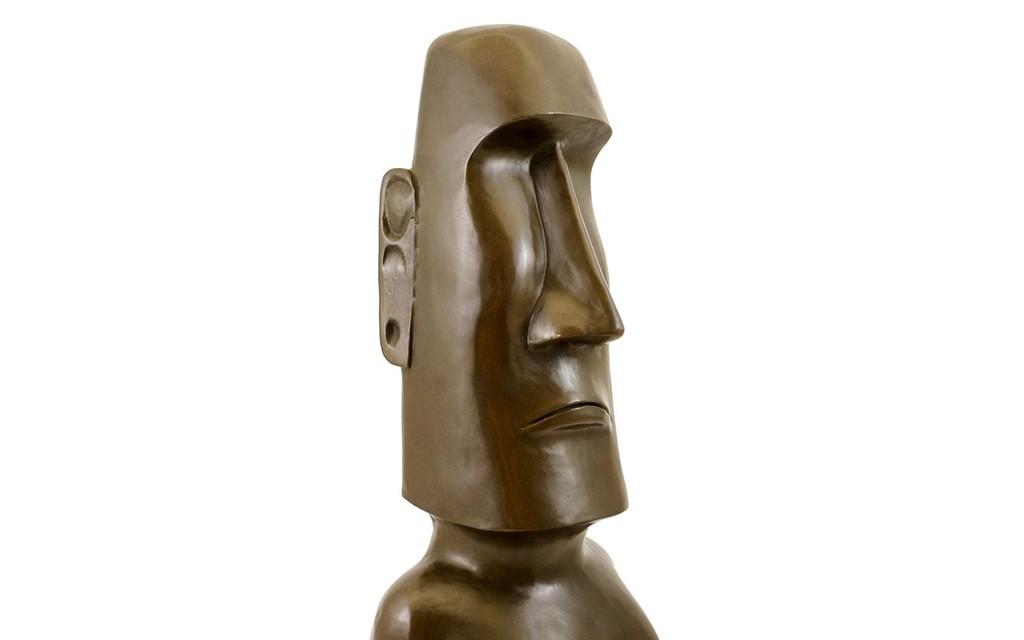 Kunst & Ambiente Moai Osterinsel Bronze Skulptur  Bild 5 von 6
