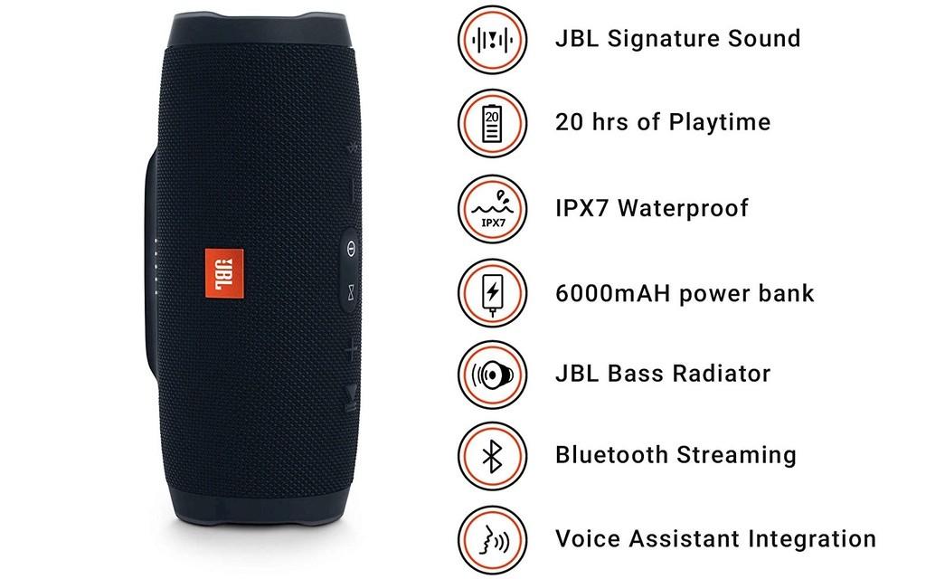 JBL Charge 3 Tragbarer Bluetooth Lautsprecher  Bild 4 von 4