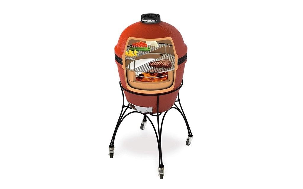 Kamado Joe Holzkohlegrill "Classic Joe red" Bild 3 von 13