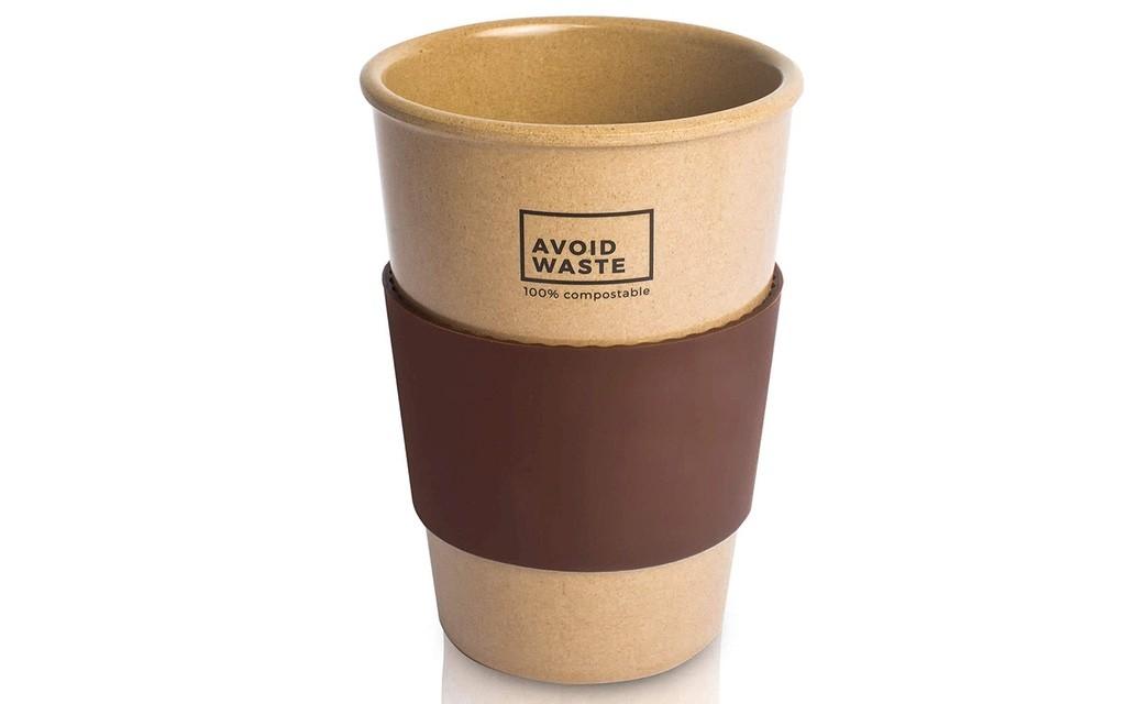 avoid waste - Nachhaltiger Kaffee-Becher to go aus Reishülsen Bild 1 von 4