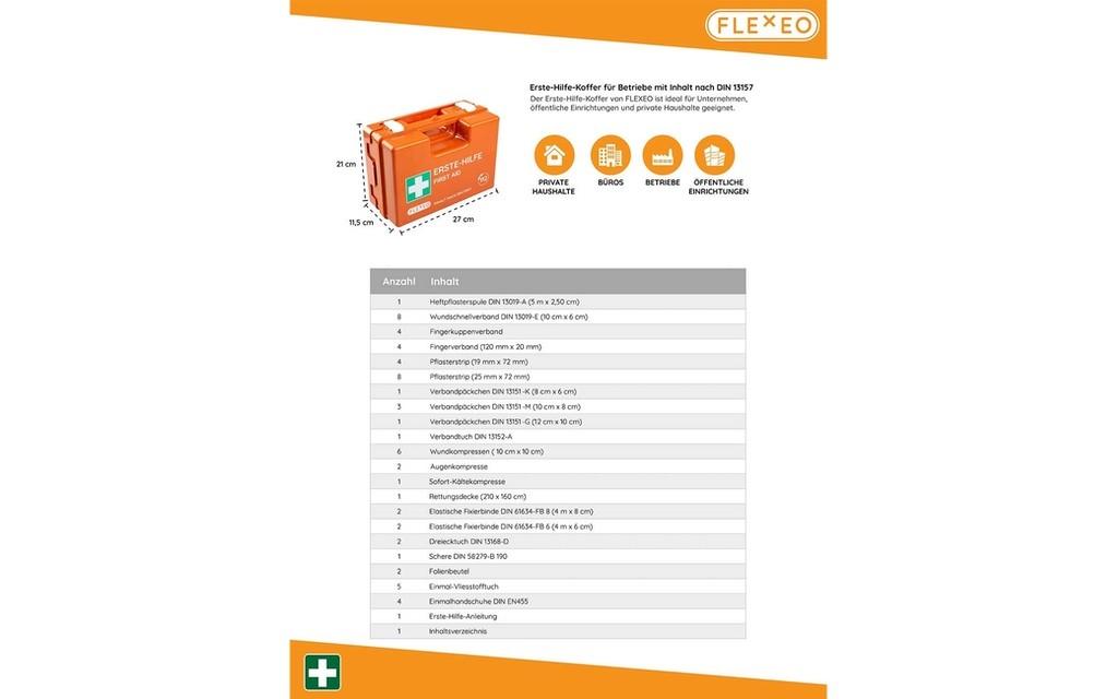 FLEXEO Erste-Hilfe-Koffer Image 4 from 5
