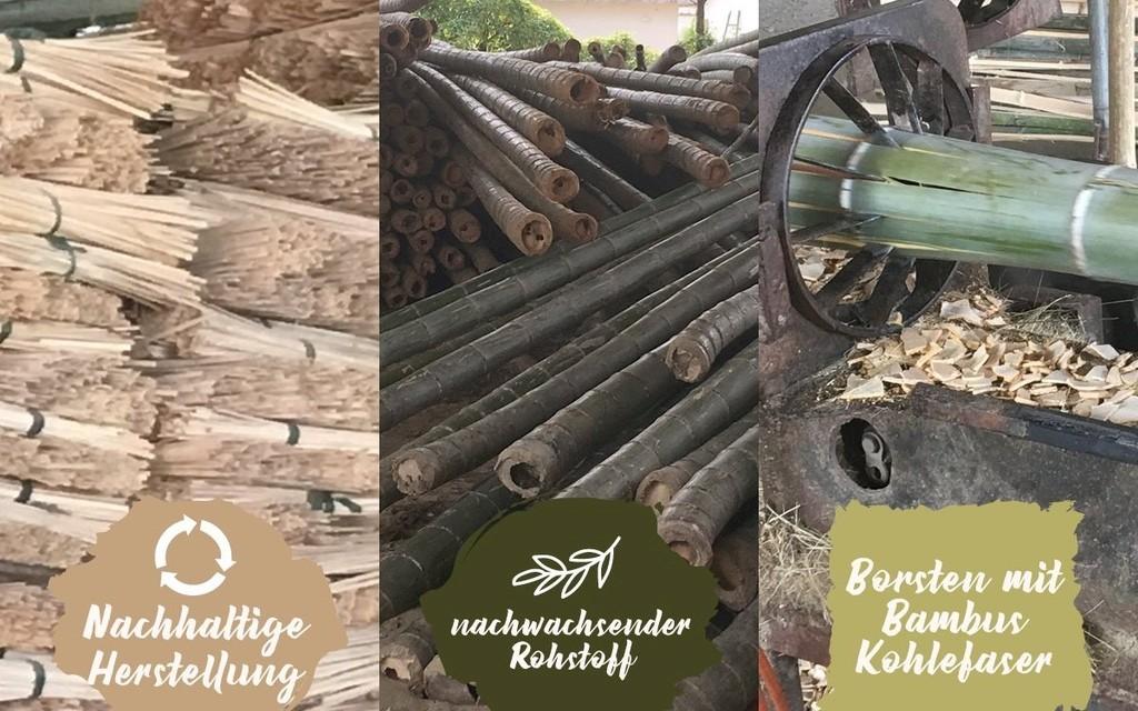 OUTDOOR FREAKZ Bambus-Holzkohle Zahnbürste 4er Pack  Bild 3 von 6