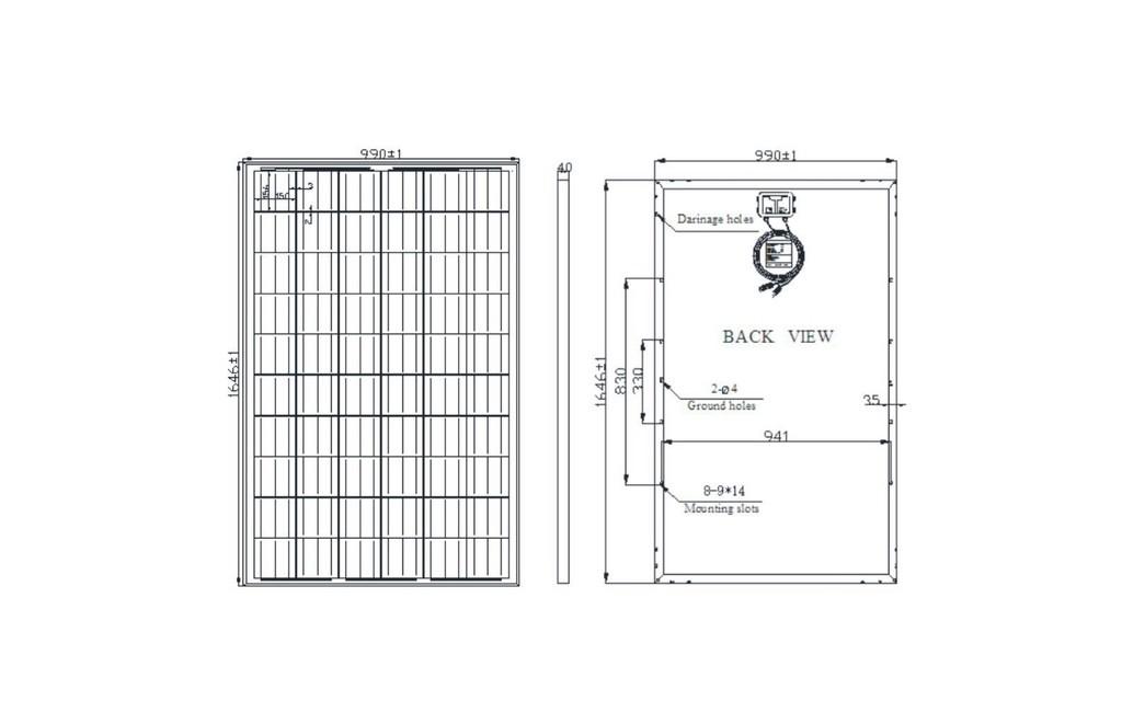 JWS-Solar 4 Set 250 Watt Solarpanels Polykristallin Image 2 from 3