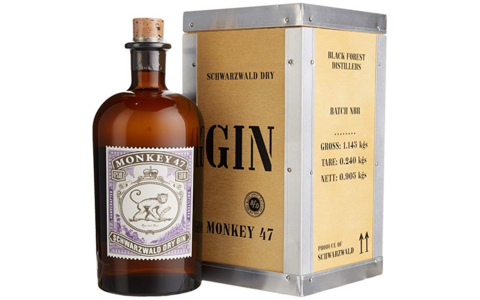 Monkey 47 Schwarzwald Dry Gin / Mit Holzkiste