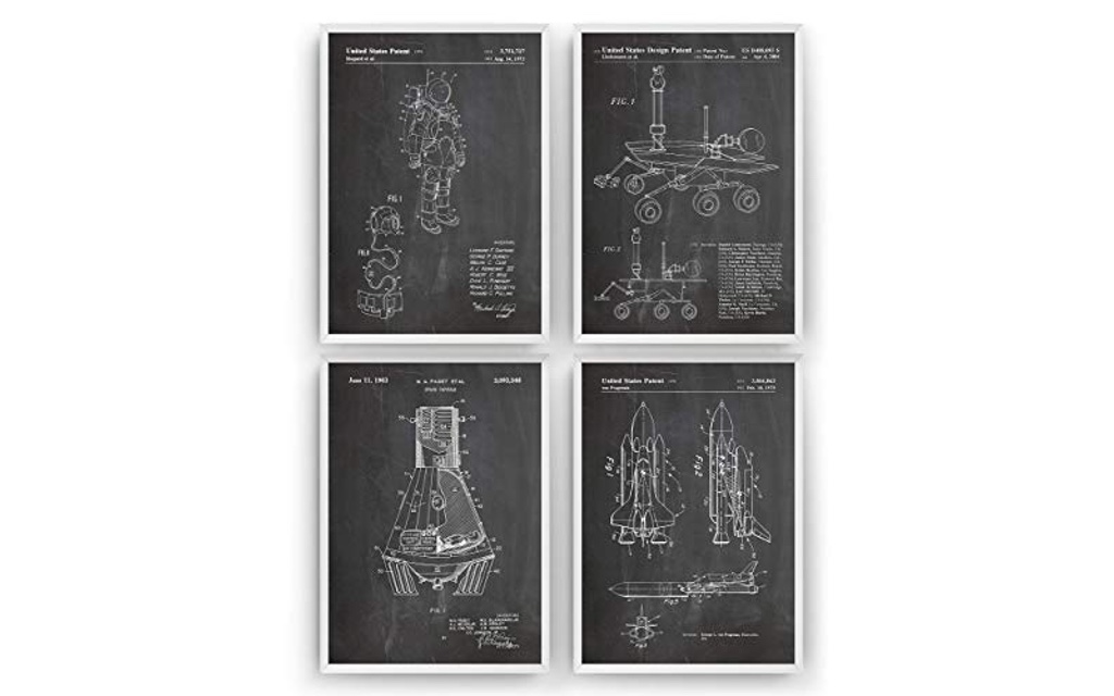 NASA Blueprint Patentdrucke A4 Poster