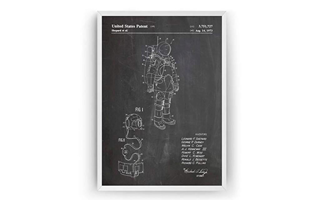 NASA Blueprint Patentdrucke A4 Poster Image 1 from 4