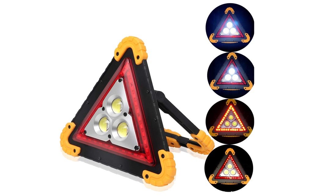 LLOMN LED Notfall Warnlicht Dreieck USB 30 W