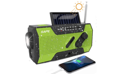 SAPE LED Solar Dynamo Kurbelradio