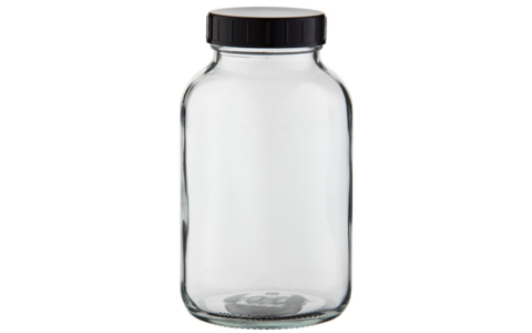 Weithalsflasche Glas 1 Liter 