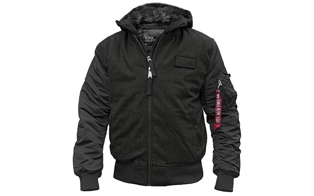 Alpha Industries MA-1 D-Tec Wool Fliegerjacke Bild 2 von 3