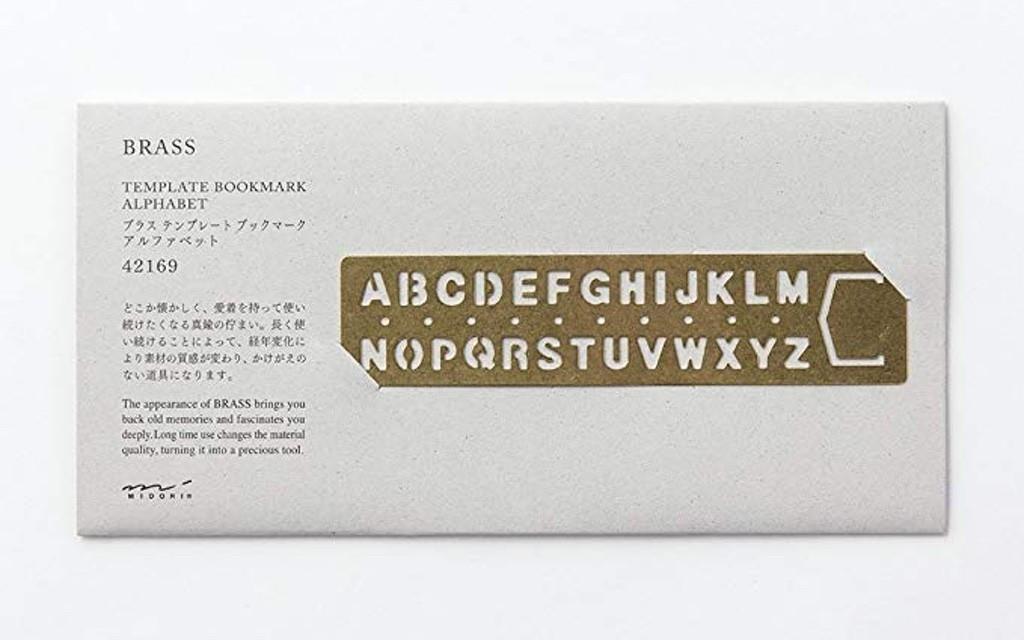 Midori Messing Schablone Alphabet Bild 3 von 3