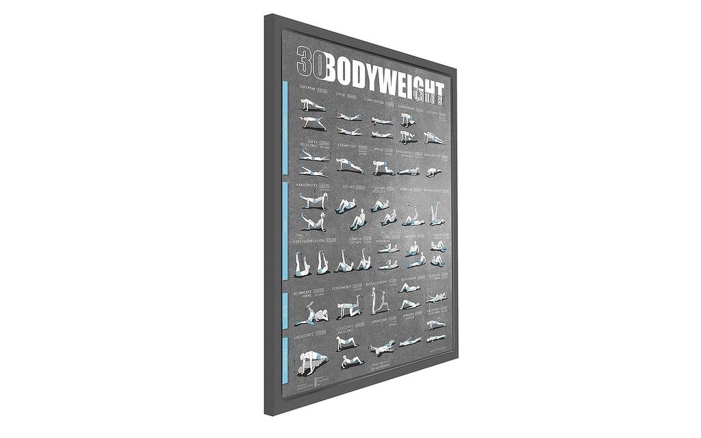 WINDHUND 30 Bodyweight DIN A1 Übungsposter  Image 1 from 2