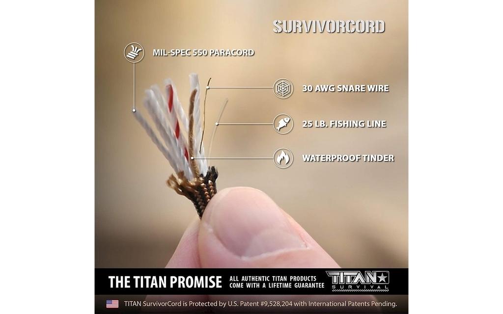 Titan Paracord Survivorcord  Image 1 from 7