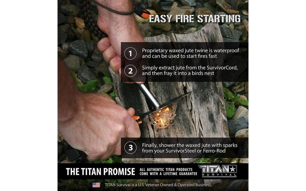Titan Paracord Survivorcord  Image 3 from 7