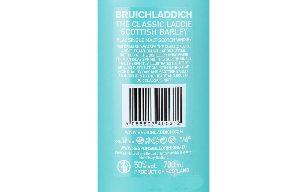 Bruichladdich The Classic Laddie - Scottish Barley Single Malt Image 4 from 4