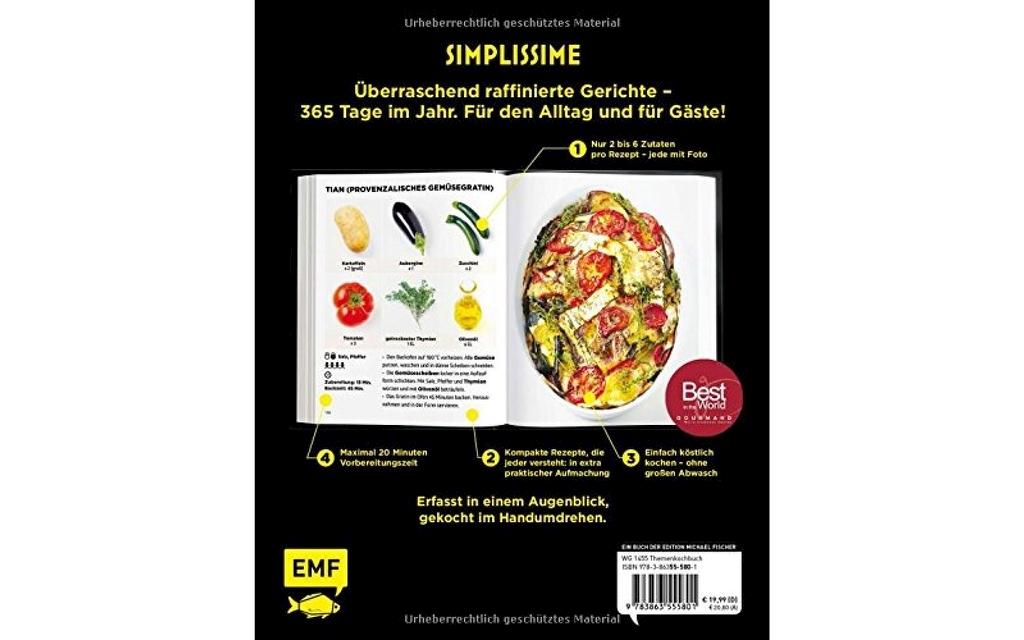 Simplissime | Das einfachste Kochbuch der Welt: Richtig gut kochen mit maximal 6 Zutaten Bild 1 von 5