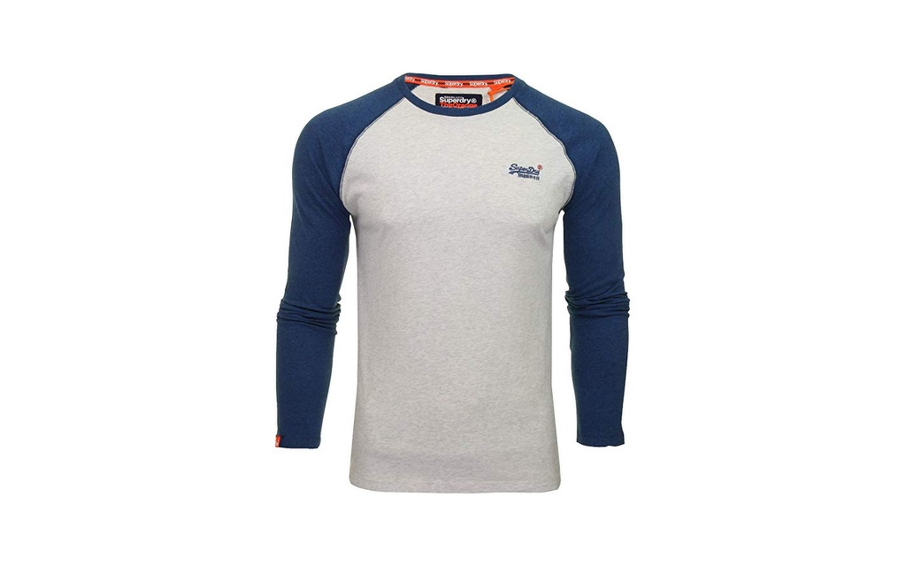 Superdry Orange Label Baseball Long Sleeve T-Shirt