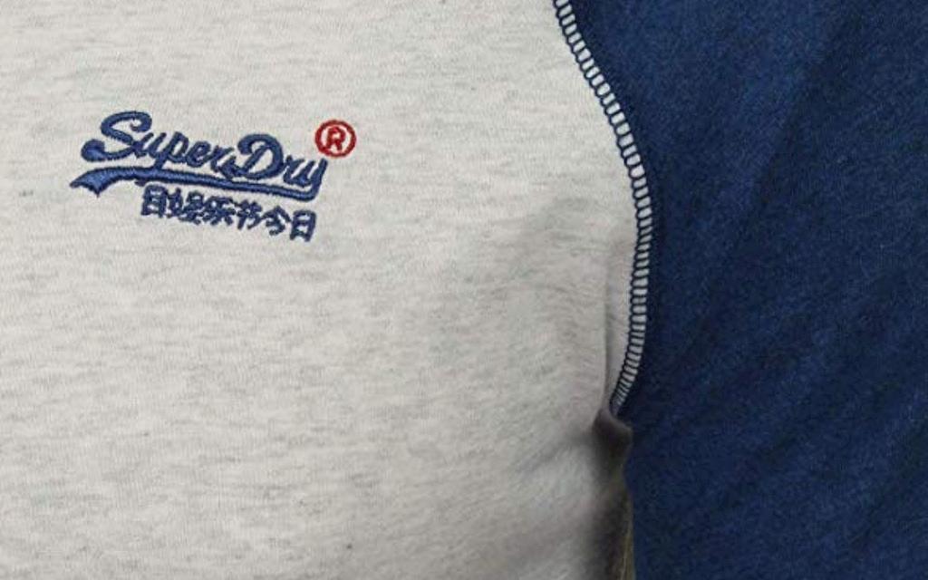 Superdry Orange Label Baseball Long Sleeve T-Shirt Image 1 from 3