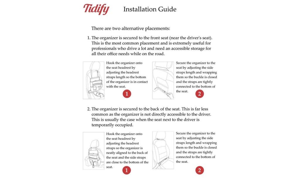 Tidify Auto Rückenlehnen Organizer  Image 7 from 8