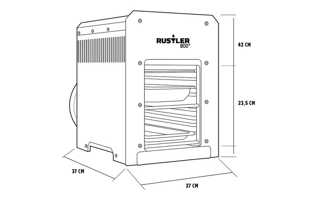 Rustler 800 | Oberhitze Gasgrill Bild 4 von 10