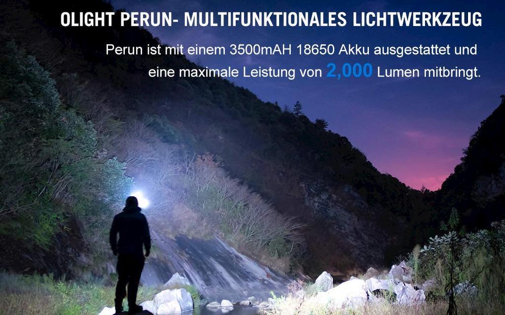 OLIGHT | Perun Stirnlampe 2000 Lumen Image 1 from 7