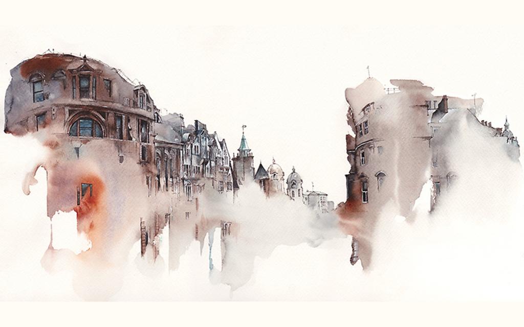 Paintings & ART Print | Watercolor Cityscapes Image 5 from 16