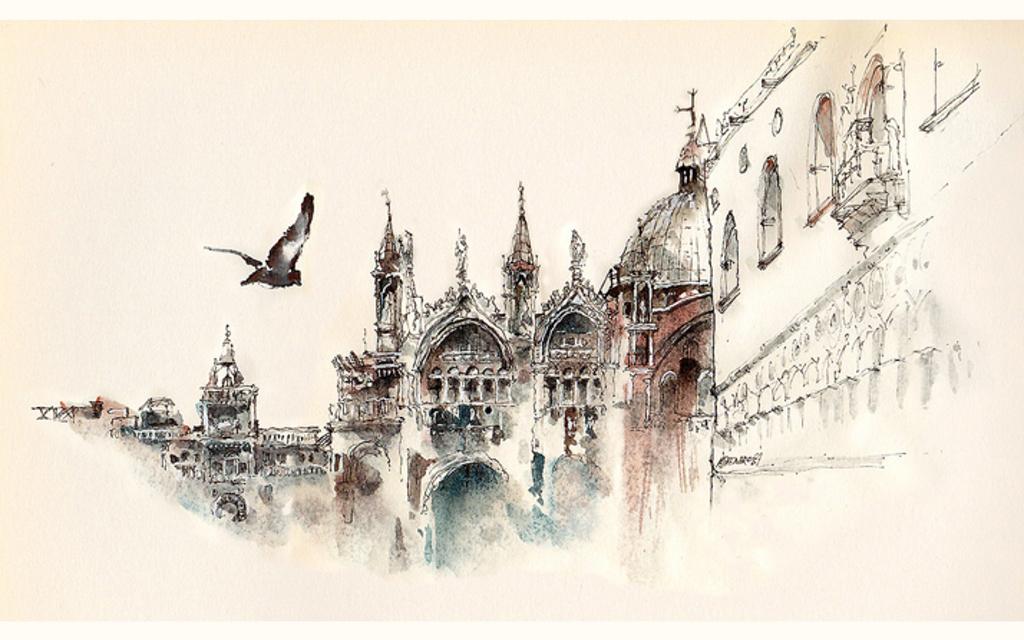 Paintings & ART Print | Watercolor Cityscapes Image 11 from 16