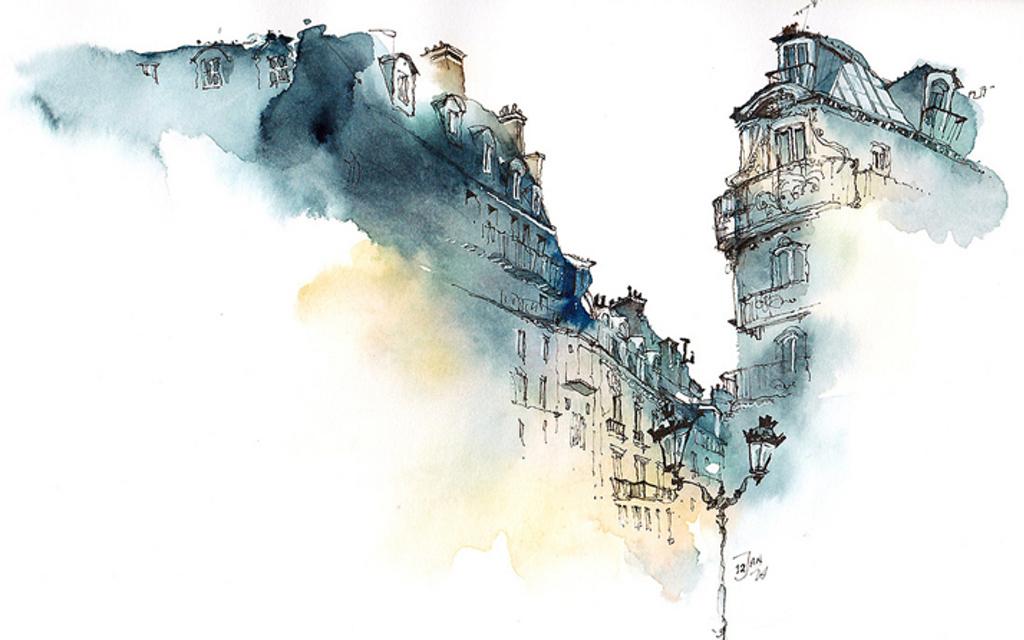 Paintings & ART Print | Watercolor Cityscapes Image 14 from 16