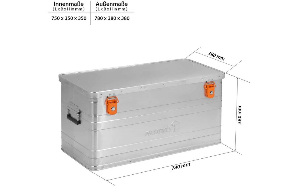 ALUBOX | B90 | Aluminium Transportbox 90 Liter Bild 5 von 8