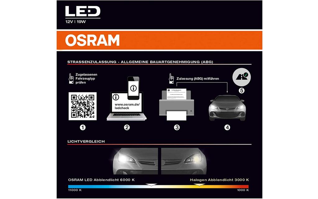 OSRAM | NIGHT BREAKER H7-LED; bis zu 220 % mehr Helligkeit Image 3 from 15