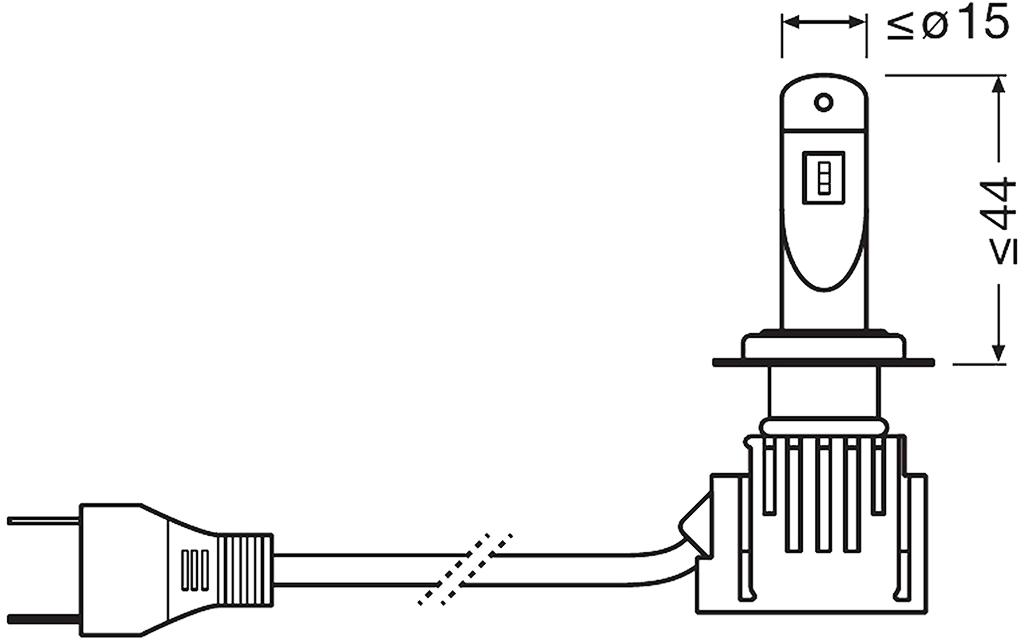 OSRAM | NIGHT BREAKER H7-LED; bis zu 220 % mehr Helligkeit Bild 12 von 15