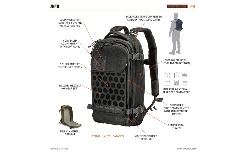 5.11 Tactical Series | AMP10 Rucksack  Bild 1 von 5