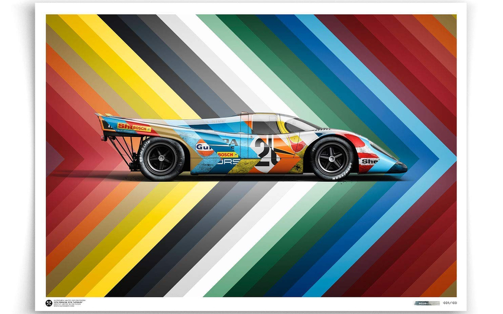 Kultkolben Poster - 1970 PORSCHE 917K Limited Edition 