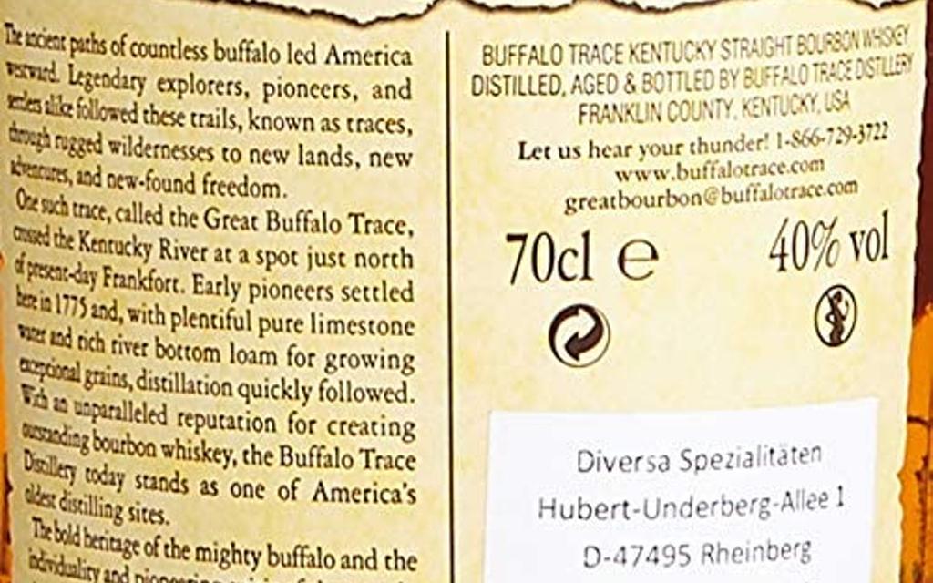 Buffalo Trace | Kentucky Straight Bourbon Whiskey  Image 2 from 3