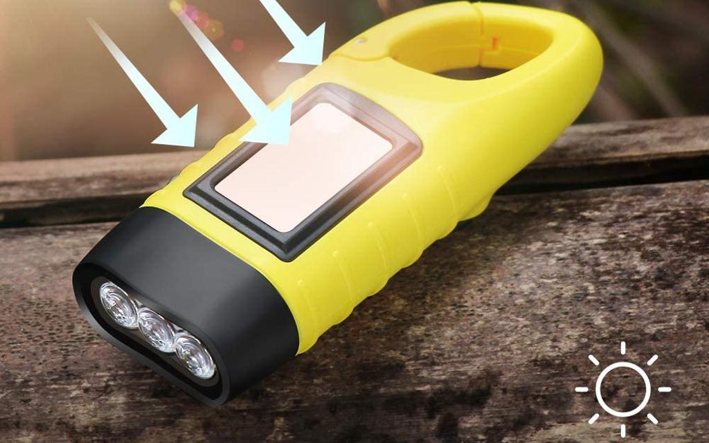 VADIV | Handkurbel Solar Survival Flashlight Image 6 from 15