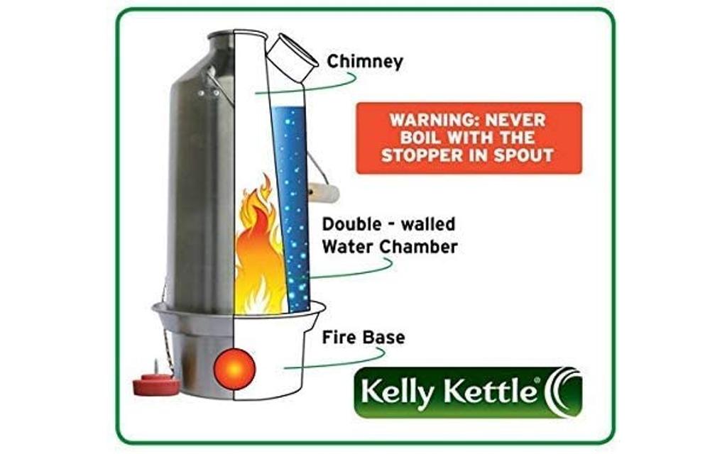 Kelly Kettle "Scout" Edelstahl  Bild 1 von 9