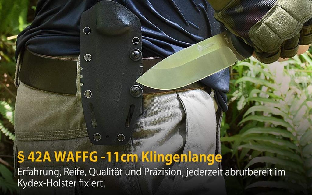 NEDFOS |  Outdoor Jagdmesser Bushcraft Fulltang Bild 1 von 8